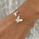 ELEGANT SHELL BUTTERFLY BRACELET STAINLESS STEEL_CWAJE4870