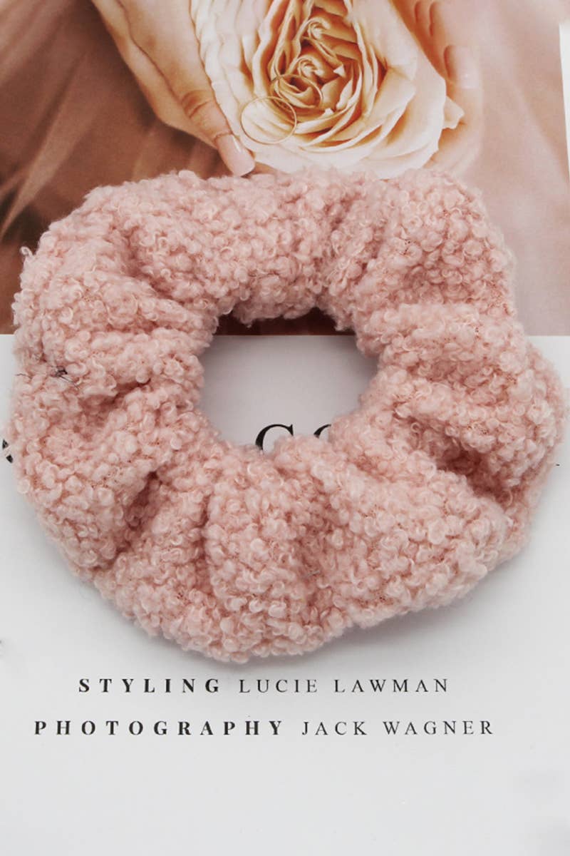 5PCS SOLID COLOR FLUFFY SCRUNCHIE_CWAHA0172