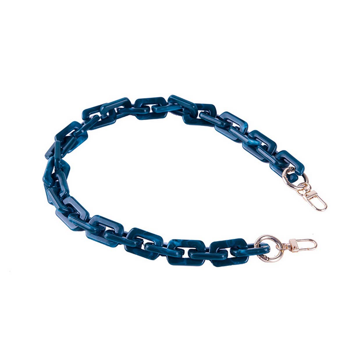 ACRYLIC SQUARE MULTI COLOR BAG CHAIN BAG STRAP_CWMM5093