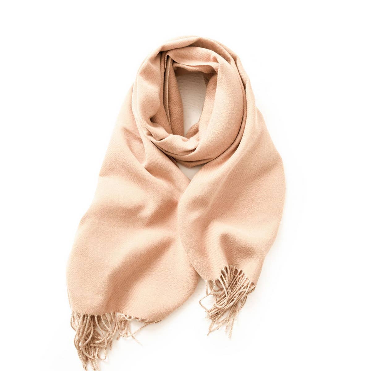 FASHION SCARF SOFT FAUX CASHMERE WITH TASSELS_CWASC0174