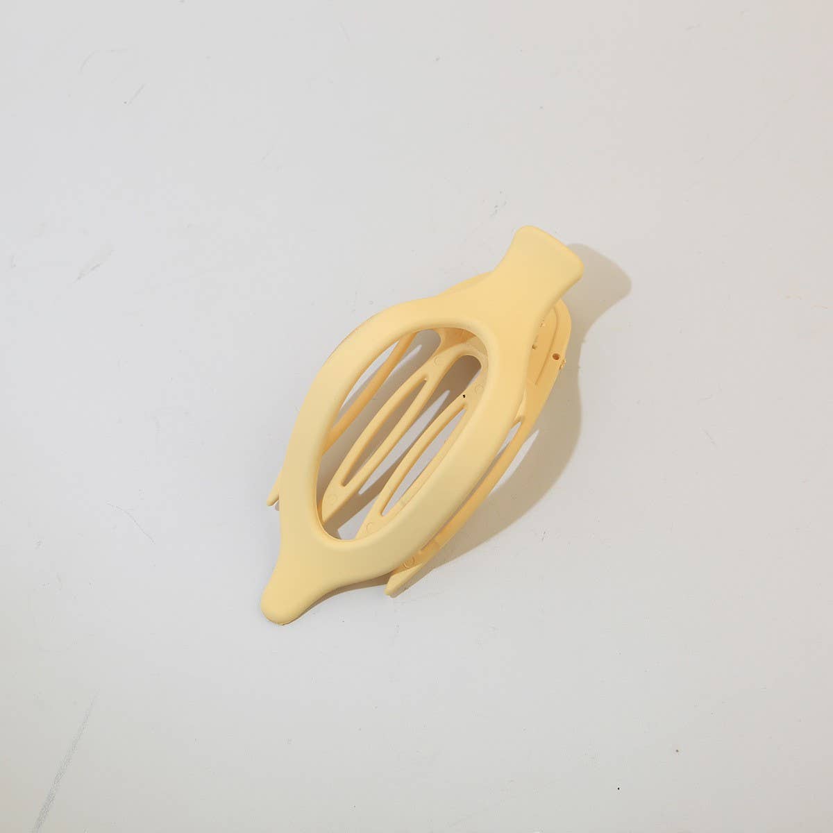 Glossy Matte Oval Hair Clip-Large Duckbill Style_Cwaha07479