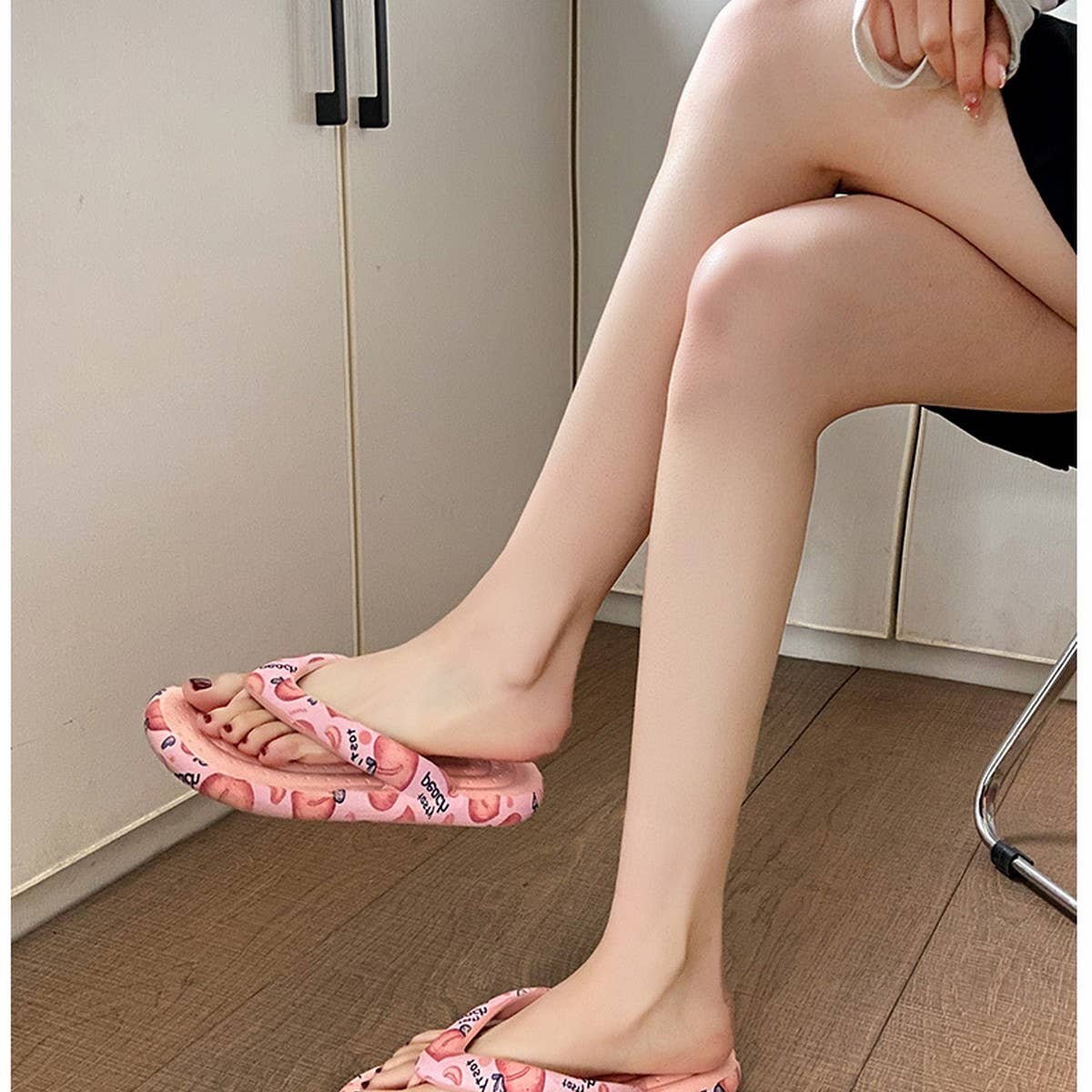 CARTOON FRUIT PATTERN BEACH FLIP FLOP SANDALS_CWSHS0678