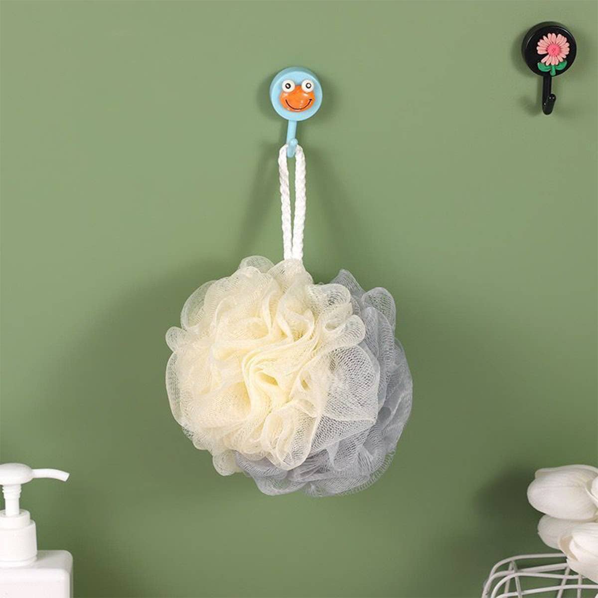 Bath Ball Soft Bath Ball No Spreading Bath Flowerscwmm8427