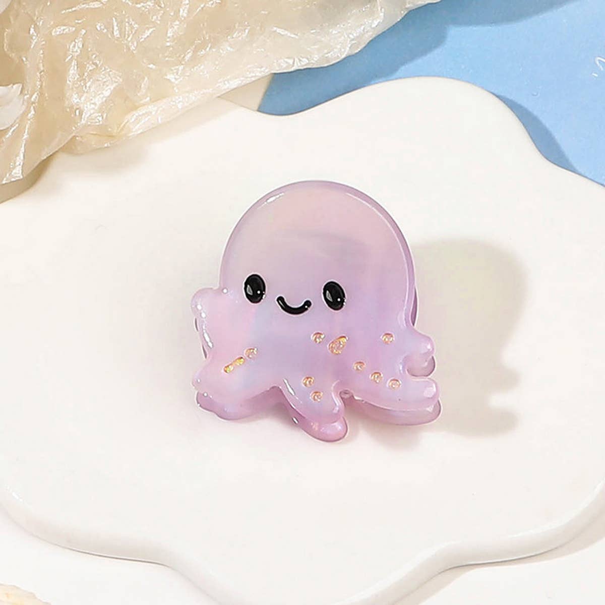 CUTE OCEAN STARFIS SEA SNAIL SMALL ACETATE HAIR CLAW CLIPS