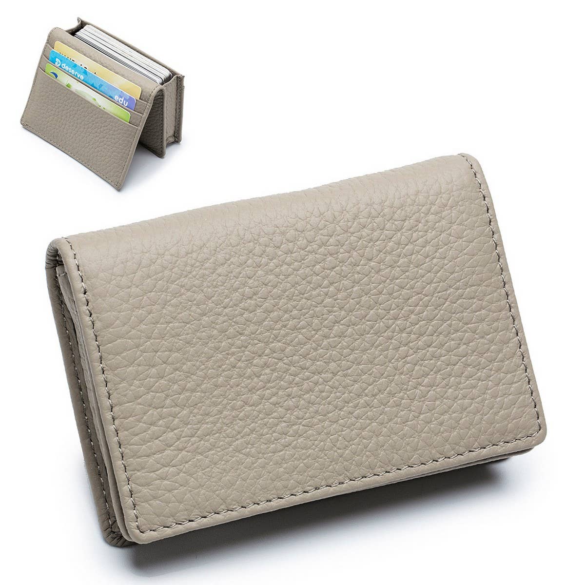 CASUAL TOPLAYER COWHIDE GENUINE LEATHER CARD HOLDER_CWAB3826