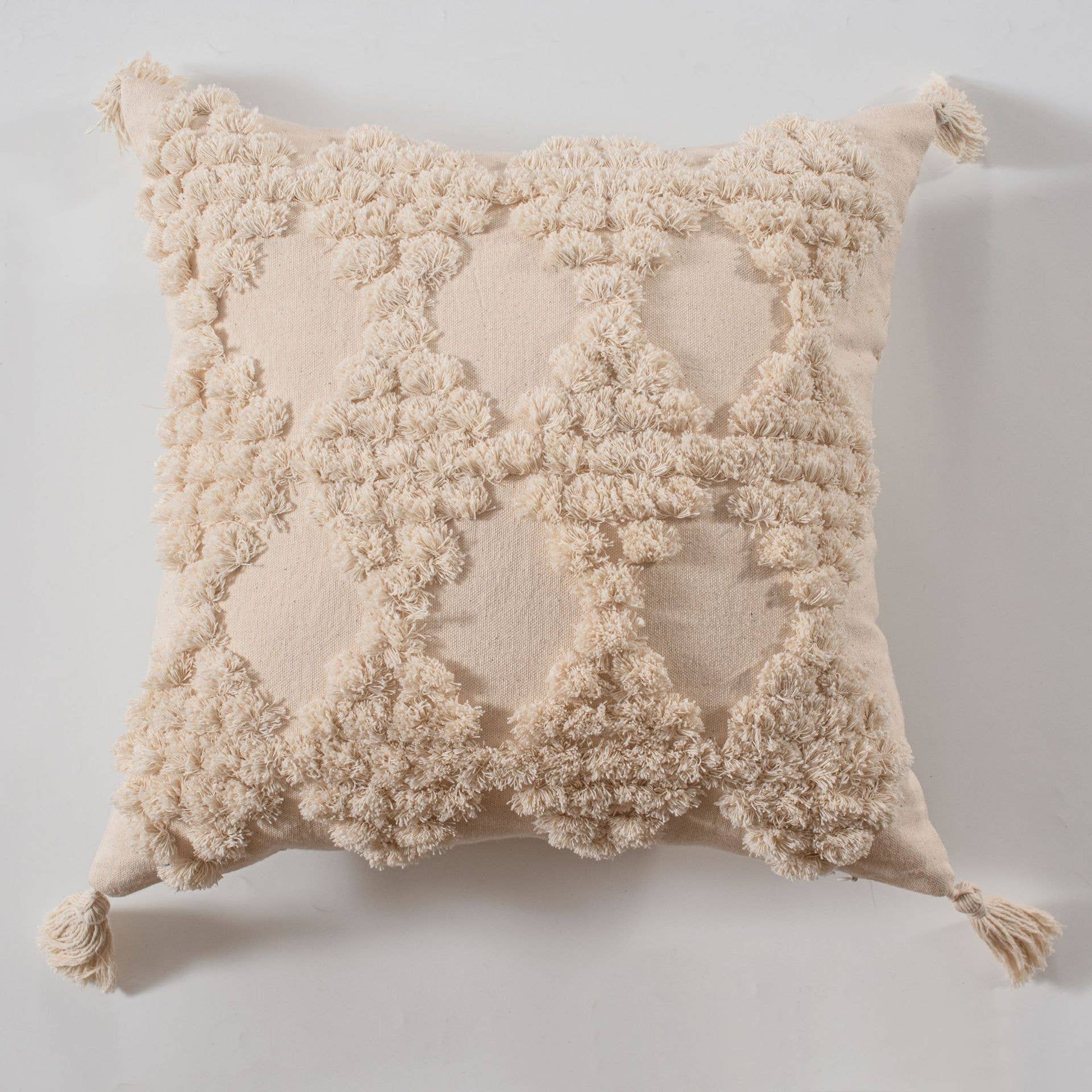 MULTI FLEECE PATTERNED COZY PILLOW COVER_CWMM0034
