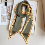 Wide Bevel Scarf With Printed Pattern Head Scarf_Cwasc1528