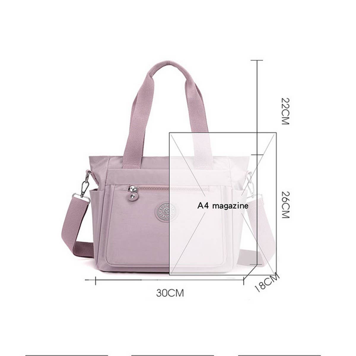 Nylon Bag Large Capacity Shoulder Messenger Bag_Cwasc1786