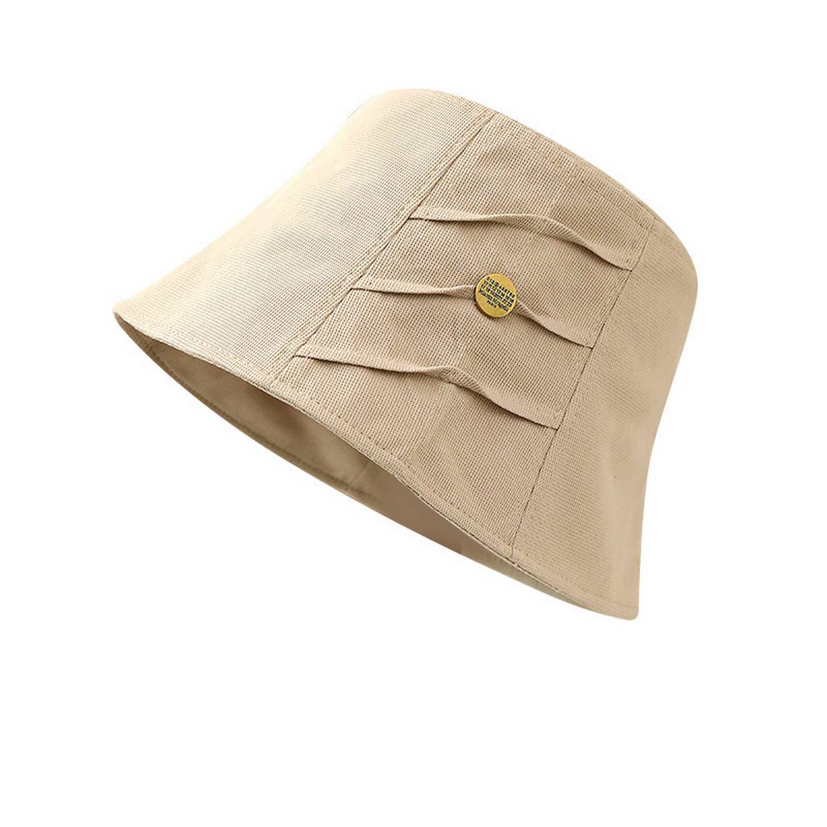 PLEATED SUN PROTECTION BUCKET HAT_CWAB2844