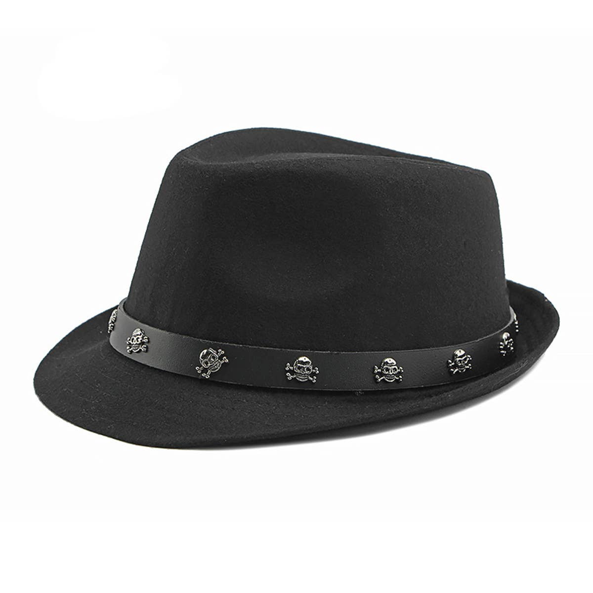 NEW AUTUMN HIP HOP SKULL RIVET BELT JAZZ HAT_CWAH1912