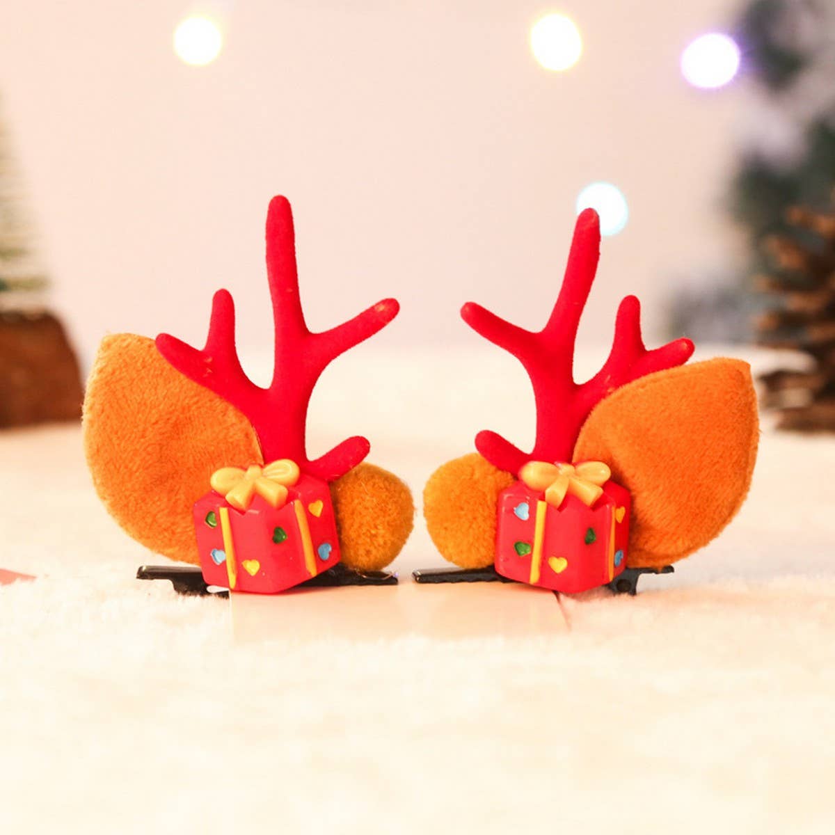Cwaha0409_Christmas Kids Resin Hair Clips