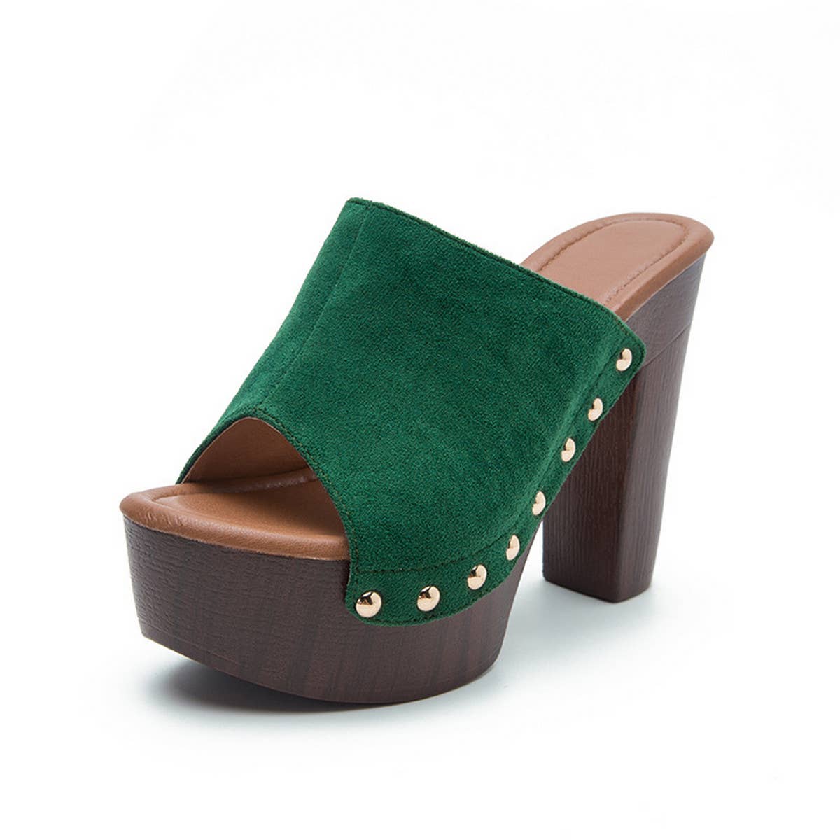 Waterproof High-Heeled Thick-Heeled Sandals