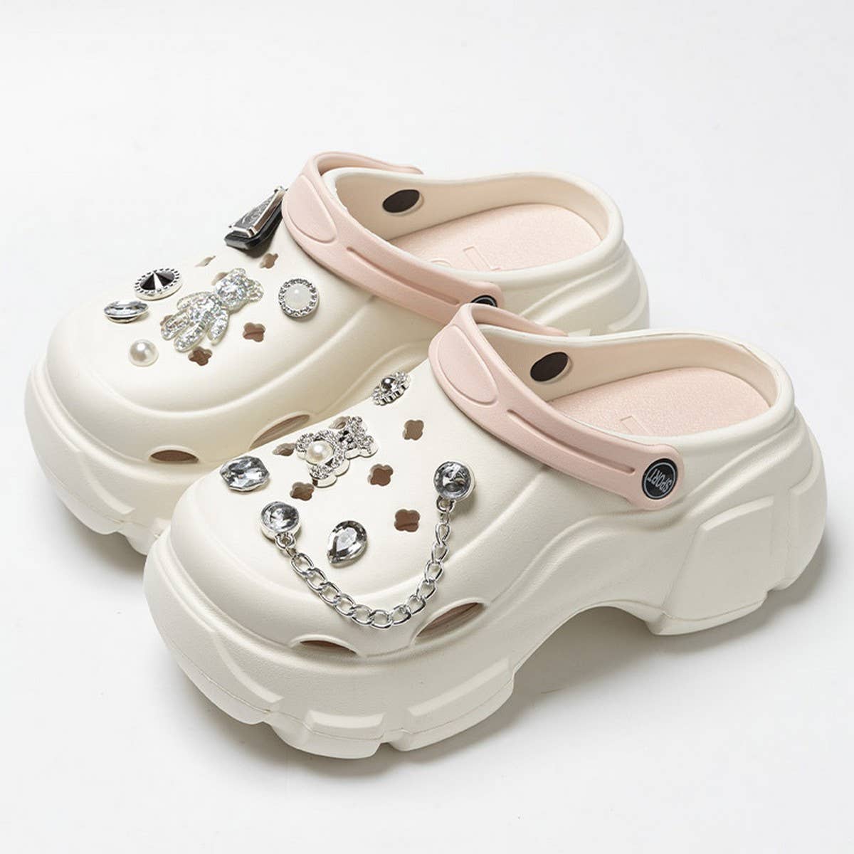 FASHION DIAMOND BEAR NEW HOLE SHOES SANDALS_CWSHS0814