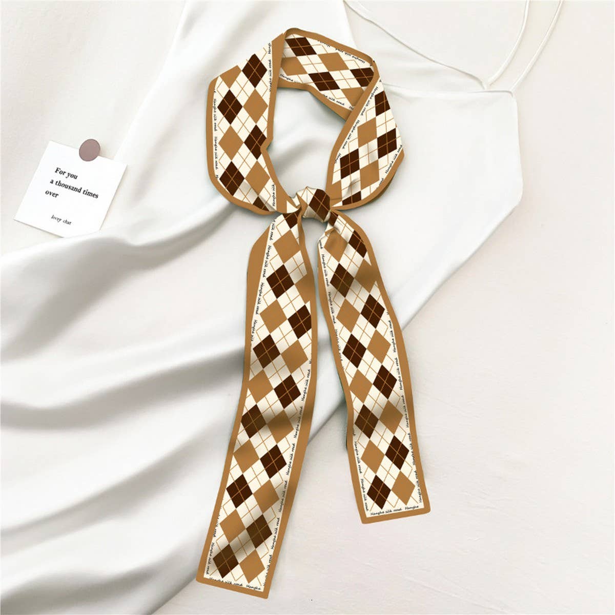 Versatile Retro Diamond Grid Fashion Headband