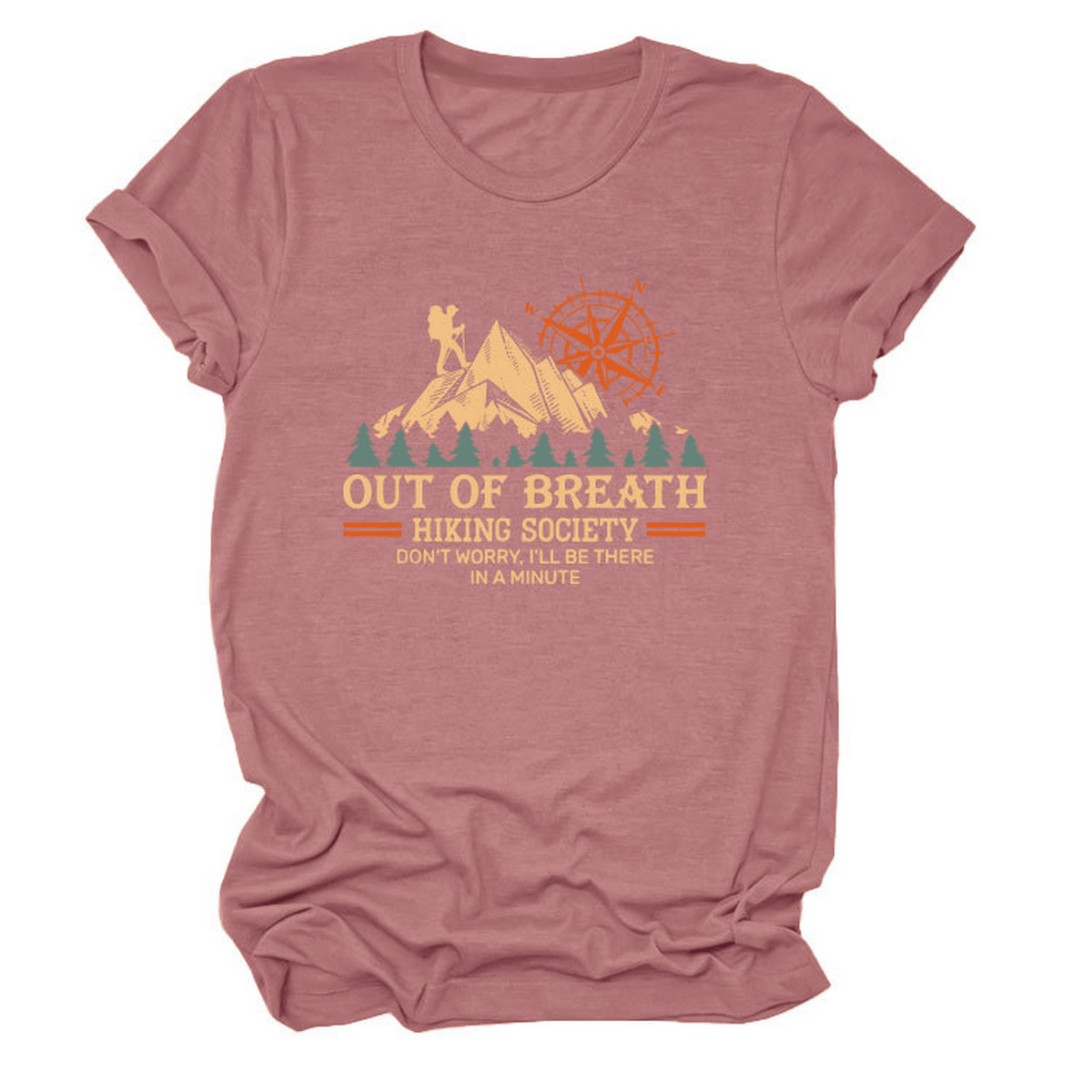 COMFY CREW NECK TEE HIKING QUOTE FOR WOMEN_CWTTS1523