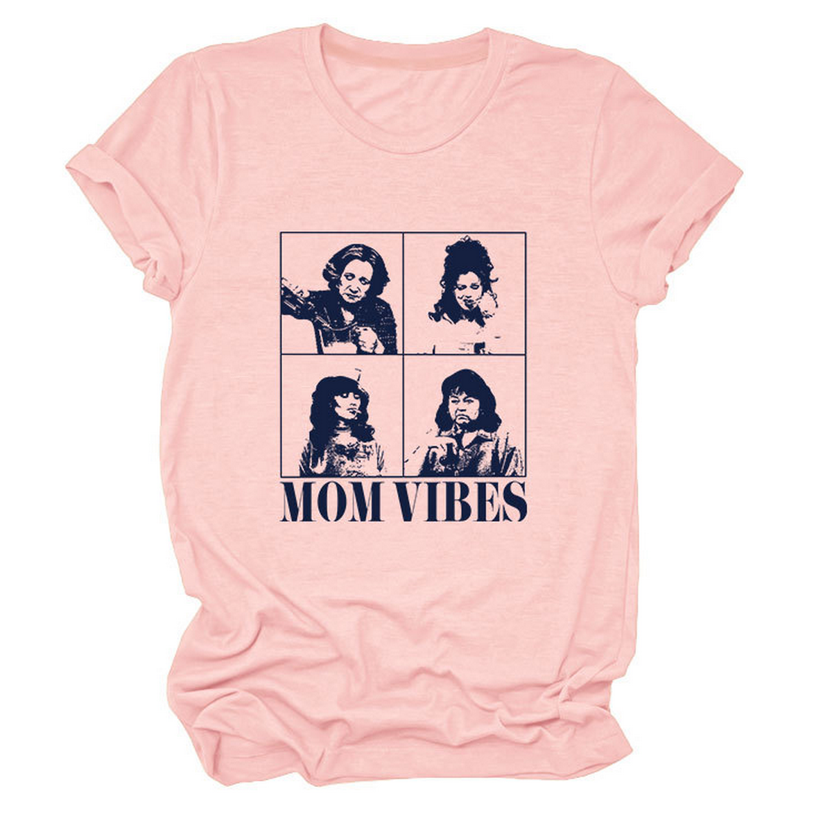 Trendy Casual Womens Crew Neck T-Shirt