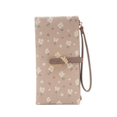 LADIES LONG SMALL FRESH PRINTED BUCKLE WALLET_CWAB2321