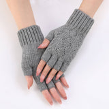 Diamond-Shaped Hollow Fingerless Gloves_Cwag0103