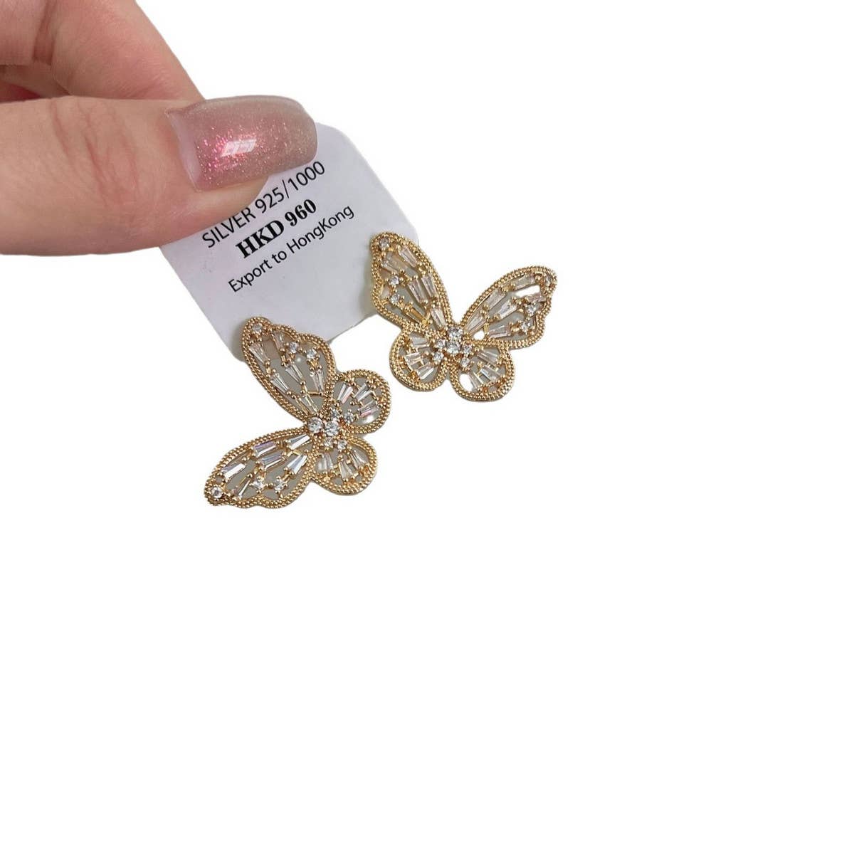 SIMPLE NICHE HOLLOW BUTTERFLY EARRINGS_CWAJE1292