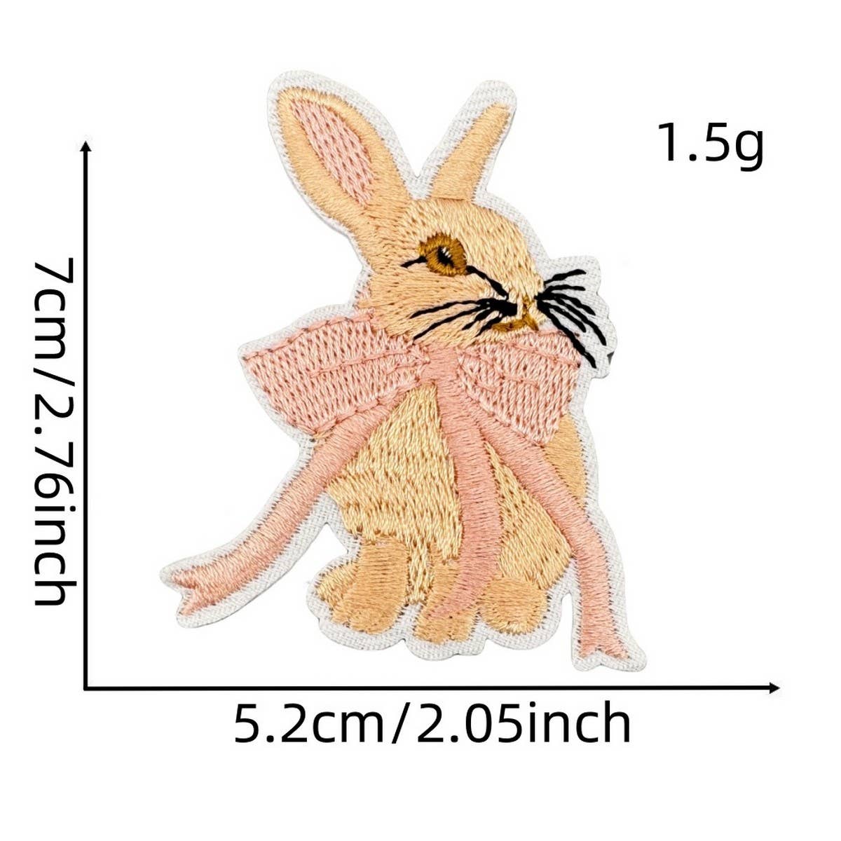 CUTE SOLID COLOR CARTOON BOW EMBROIDERED PATCH_CWMM4027
