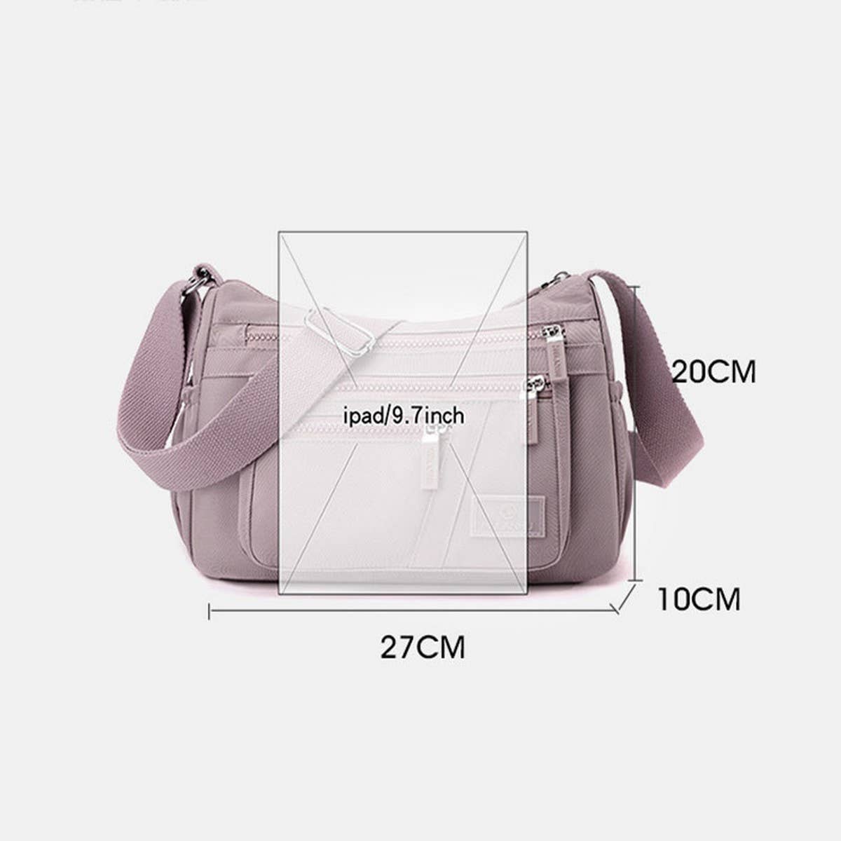 LARGE CAPACITY MULTI COMPARTMENT SHOULDER BAG_CWASC1780