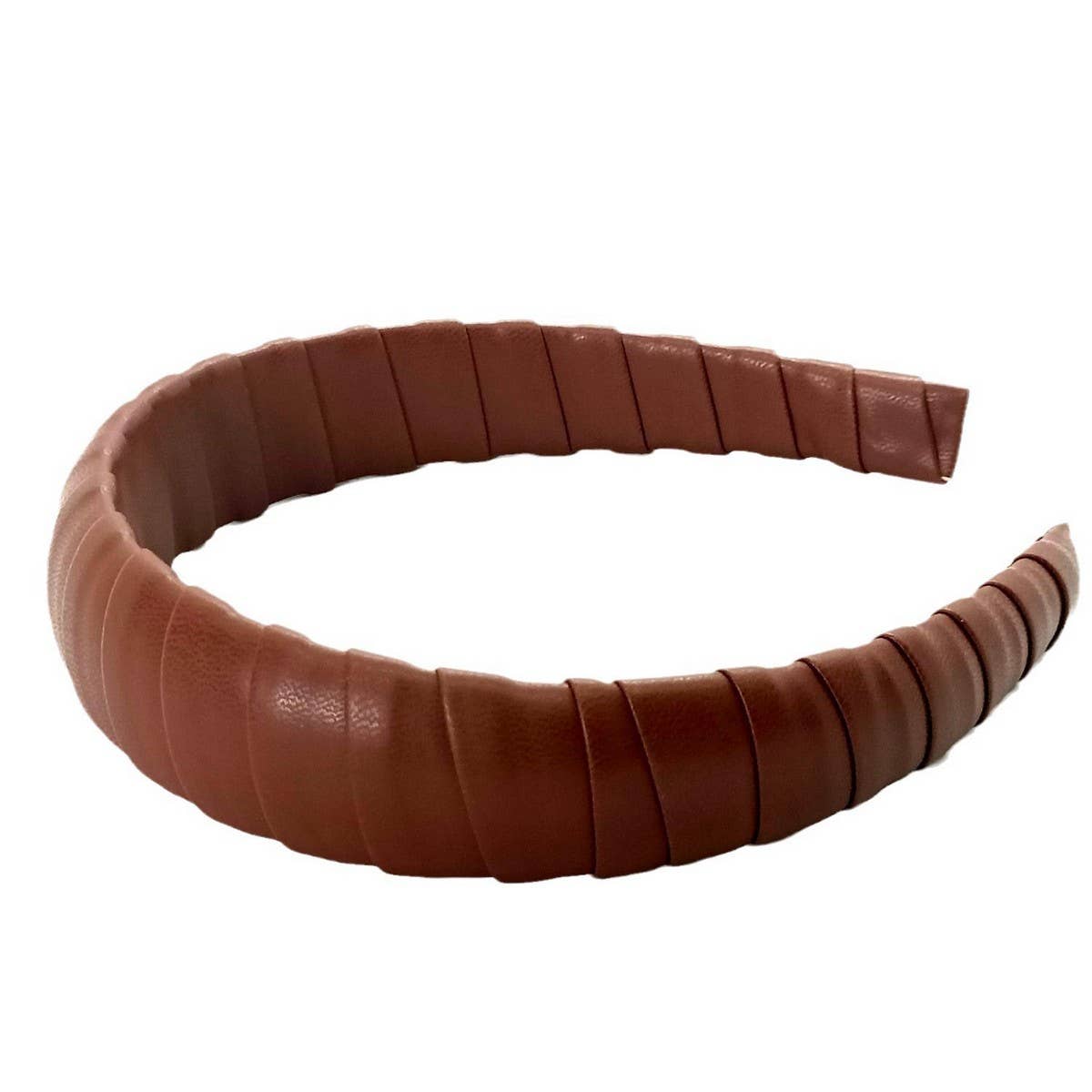 HANDCRAFTED PU LEATHER PADDED HIGH CROWN HEADBAND_CWAHA6334