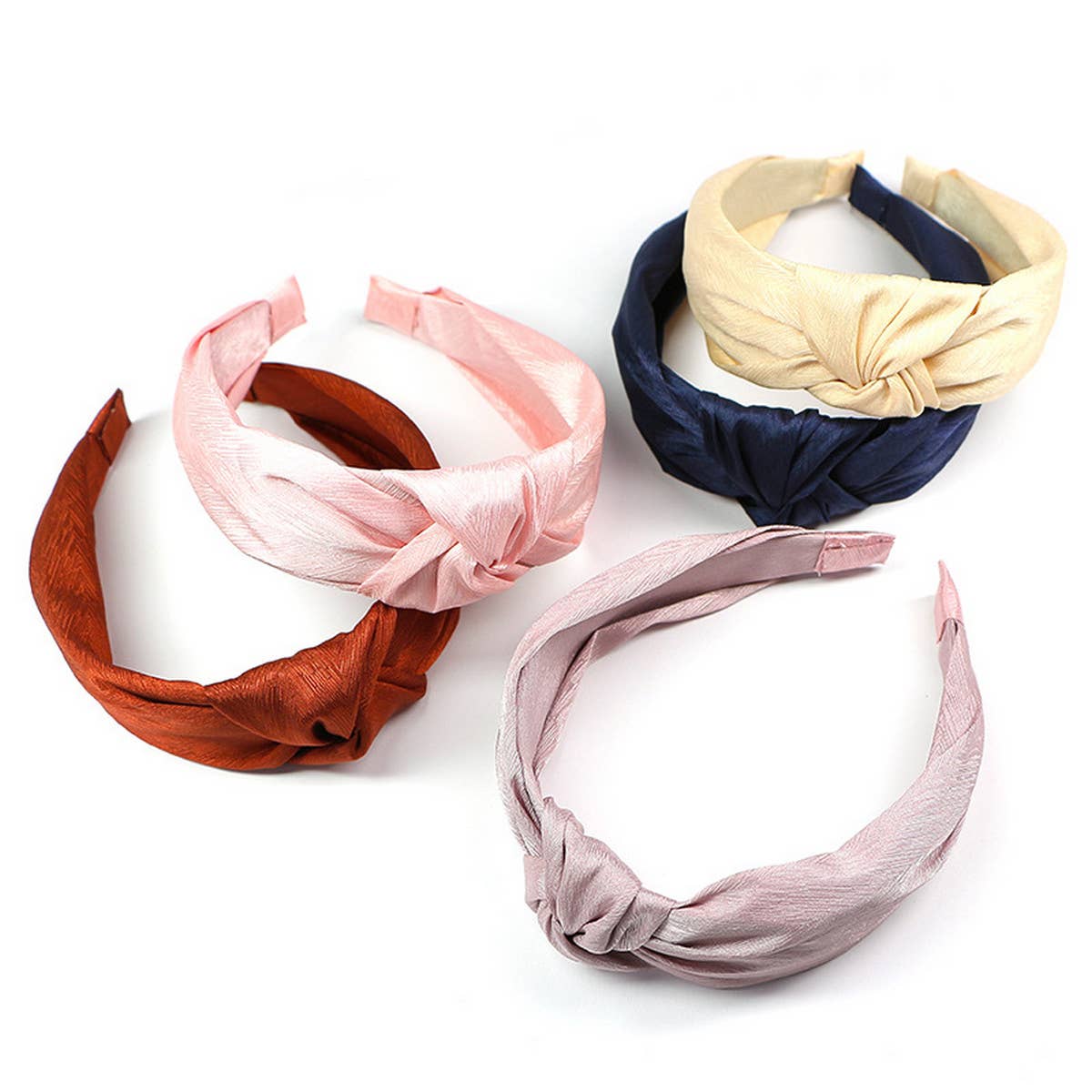 NEW SOLID COLOR WIDE EDGE KNOTTED HEADBAND_CWAHA0982
