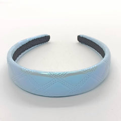 NEW PEARL AB METALLIC DARK GRID PU HEADBAND_CWAHA6336
