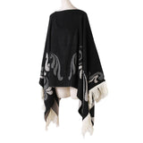 PULLOVER CAPE WITH TASSELS FOR WARMTH_CWASC2245