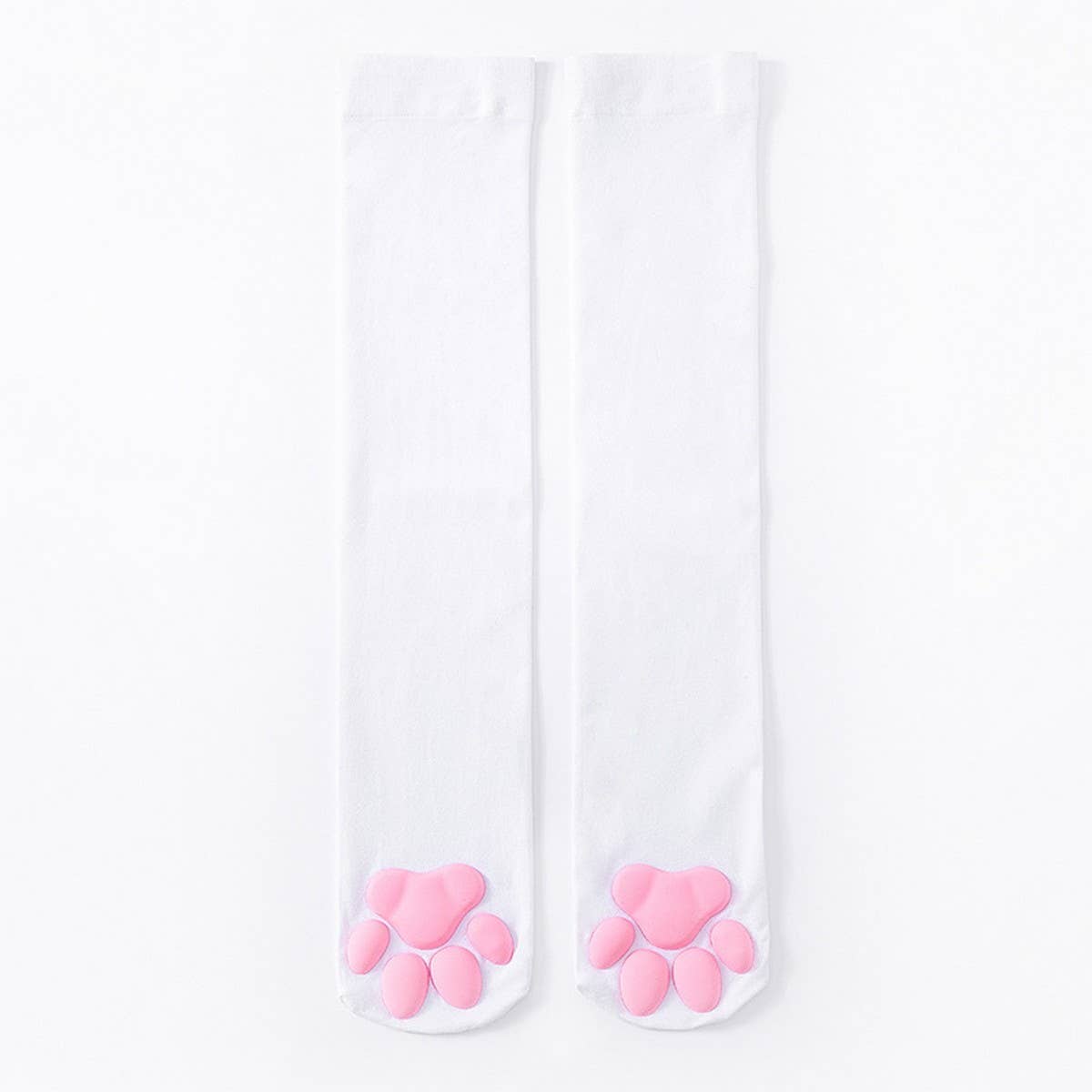 CAT PAW PRINT FAUX KNEE HIGH SOCKS_CWMS0865