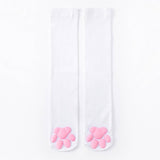 CAT PAW PRINT FAUX KNEE HIGH SOCKS_CWMS0865