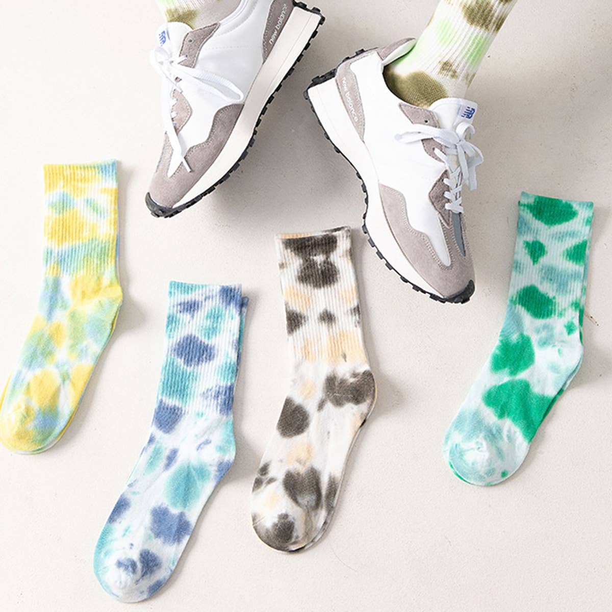 SIMPLE TIE DYED SKATEBOARD SOCKS_CWMS0269