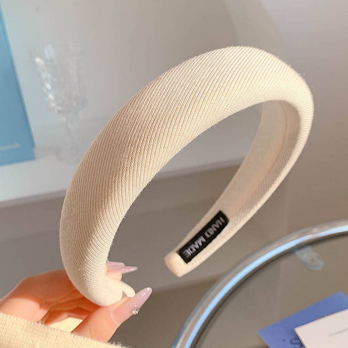 FASHION WIDE BRIM BLUE HEADBAND HAIRPIN HEADDRESS_CWAHA4026