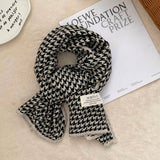 Trendy Houndstooth Scarf Winter Shawl_Cwasc02983