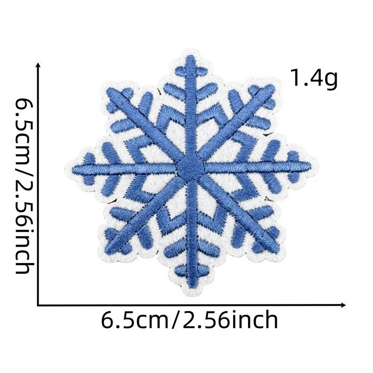 Winter Blue Christmas Graffiti Embroidered Patch_Cwmm4028