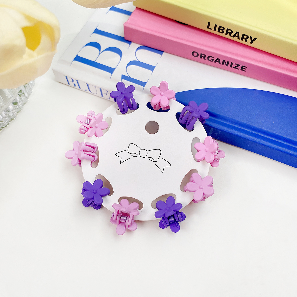 10PCS MINI HAIR CLAW SET CANDY COLOR CUTE CLIPS_CWAHA0716