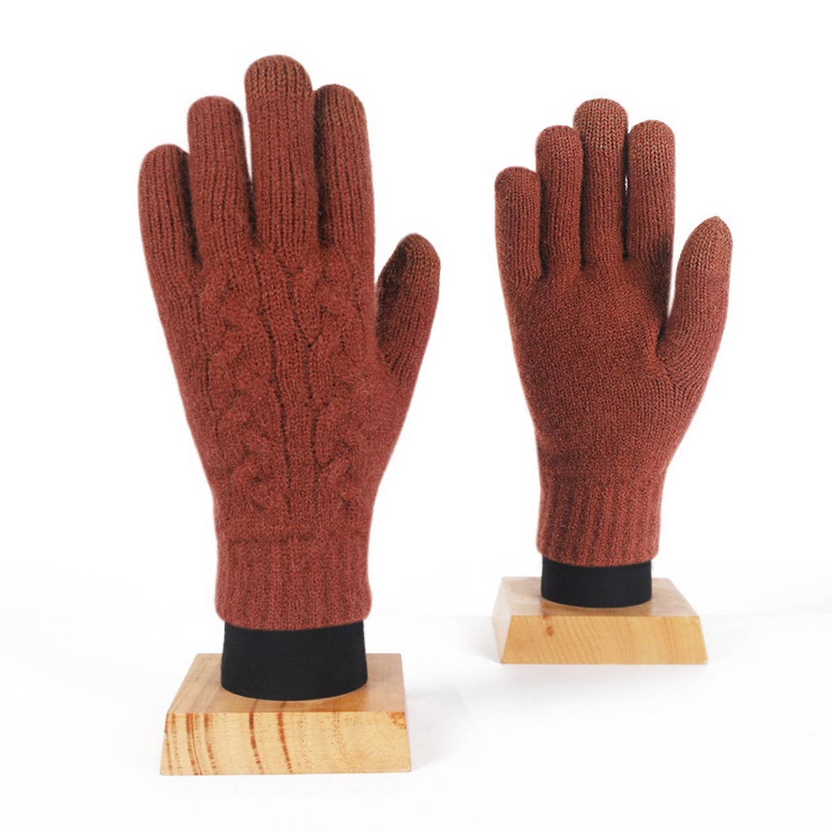 Winter Womens Warm Touch Screen Knitted Gloves_Cwmm2880