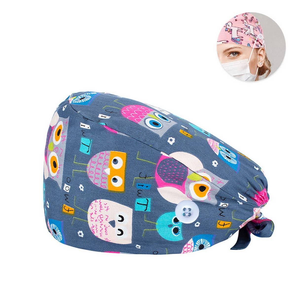 NURSE CAP SURGICAL CAP PURE COTTON DOCTOR CAP_CWAH3374