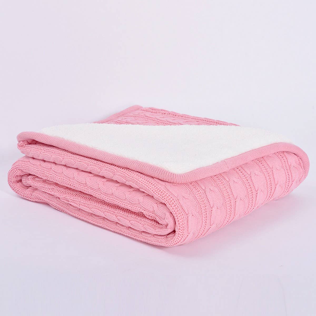 SOLID COLOR PLUSH KNITTED WOOL THROW BLANKET_CWMM2366