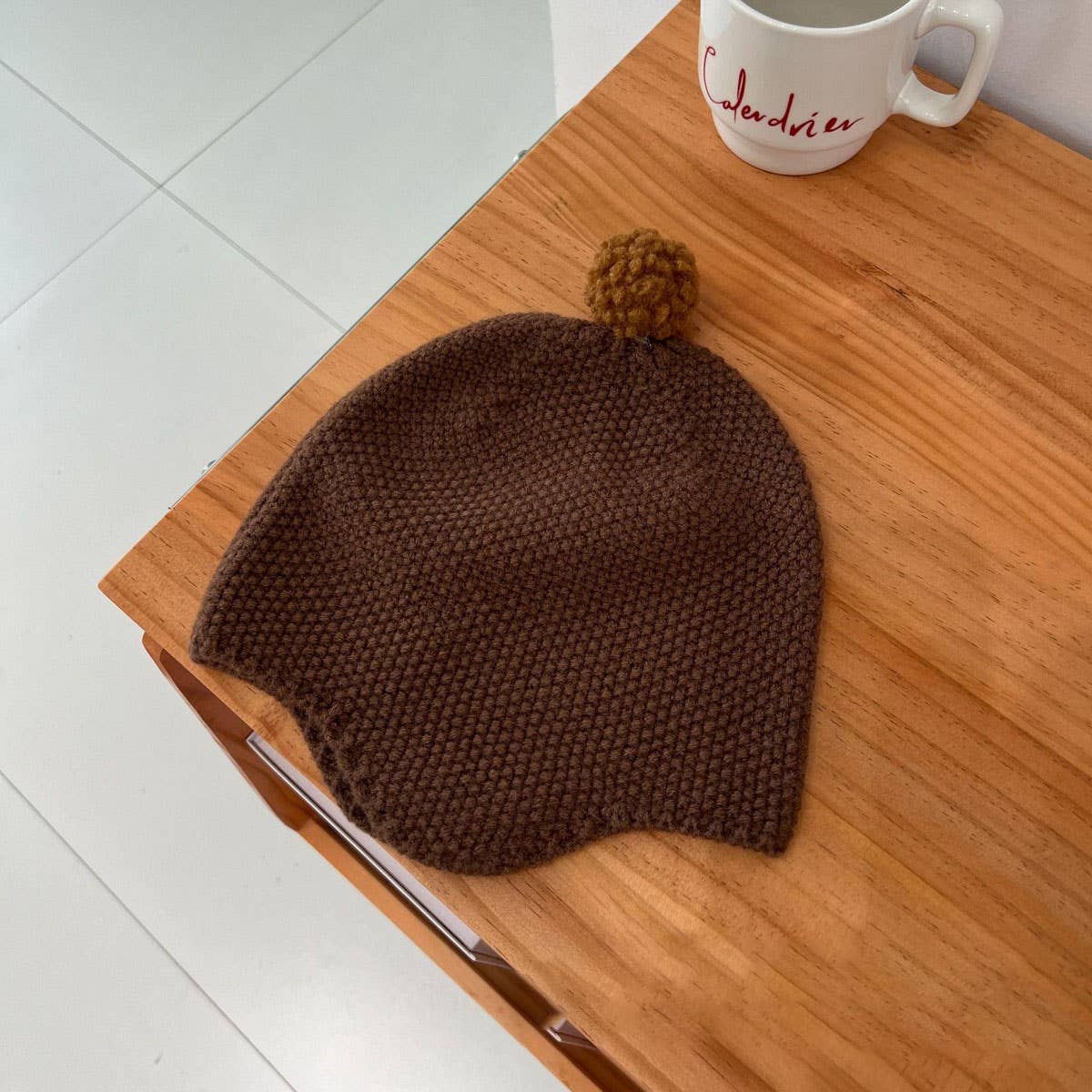 FASHIONABLE COLORFUL BALL CHILDRENS KNITTED HAT_CWAH2925