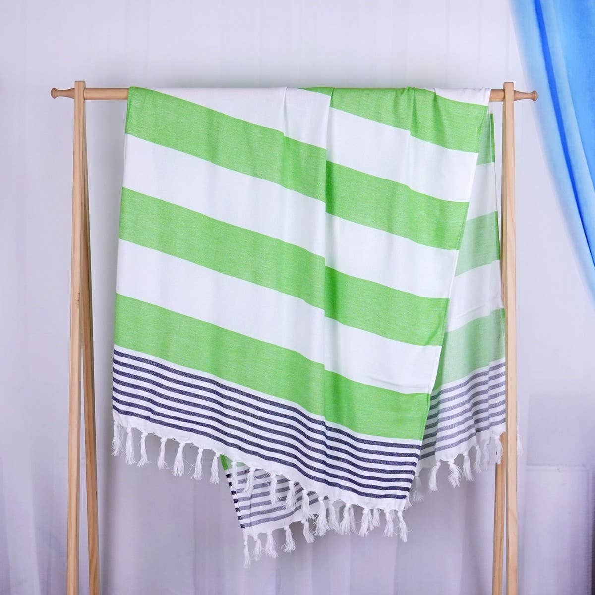 STRIPED TURKISH BEACH TOWEL ABSORBENT SUNPROTECTION_CWMM7666