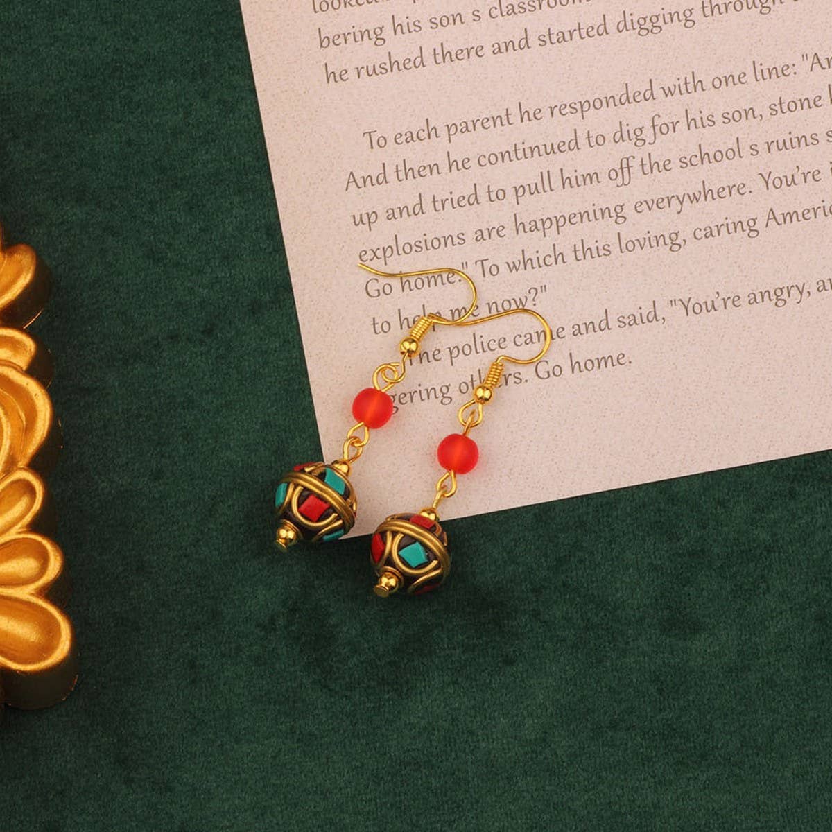 SIMPLE RETRO HANDMADE DESIGN EXOTIC EARRINGS_CWAJE3984