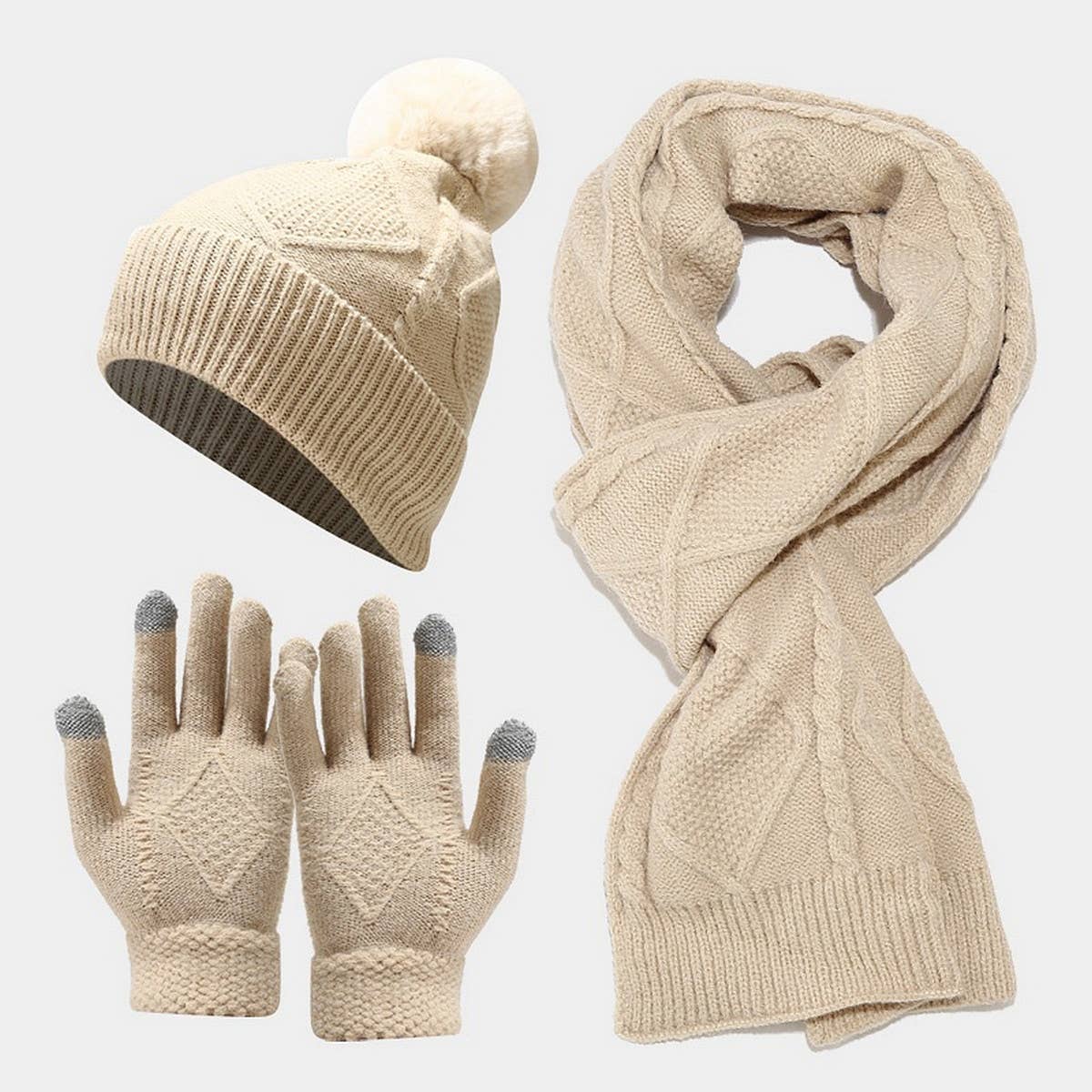2024 NEW HAT SCARF GLOVES THREE PIECE SET_CWAH1579