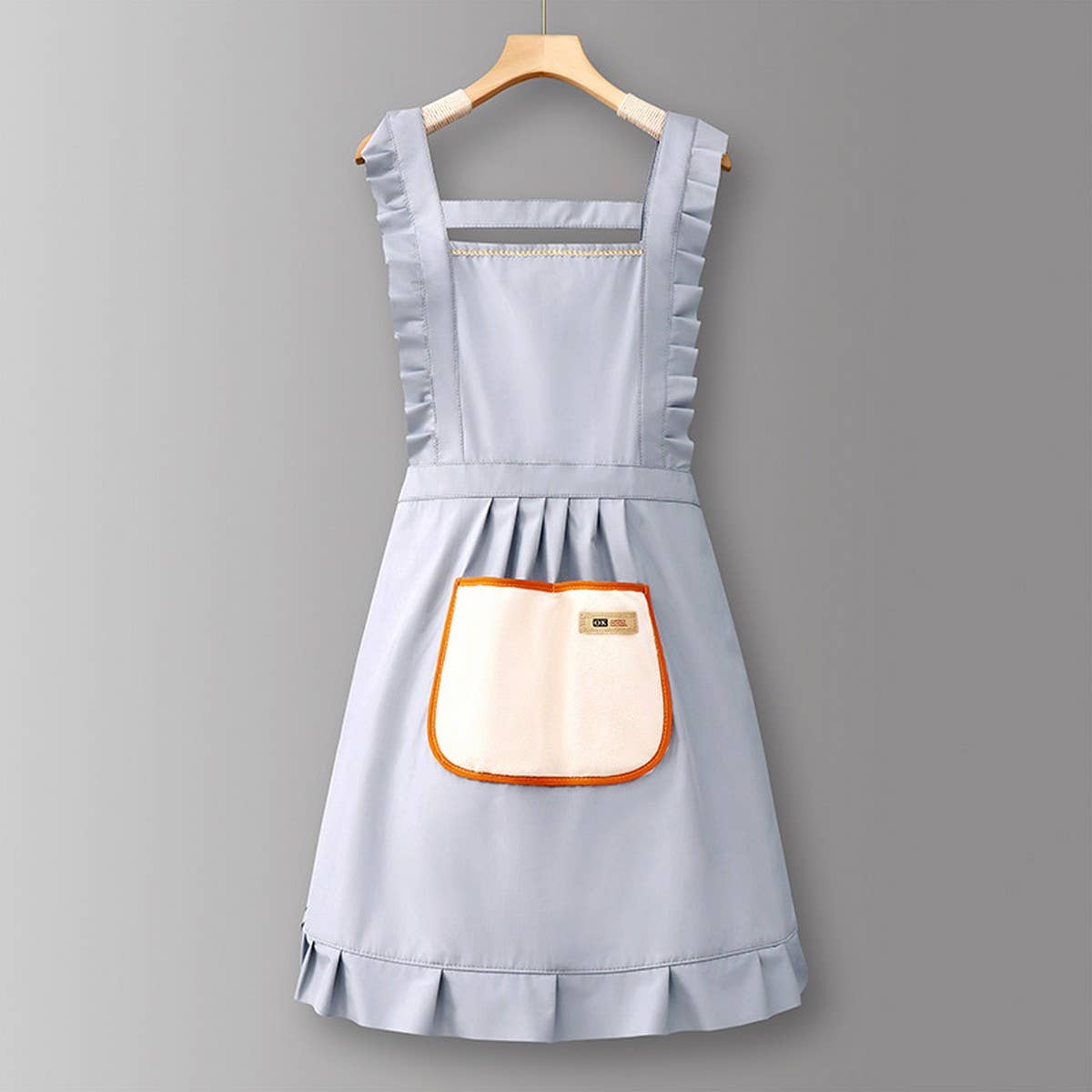 HOUNDSTOOTH SOLID COLOR WATERPROOF WORK APRON_CWMM6792