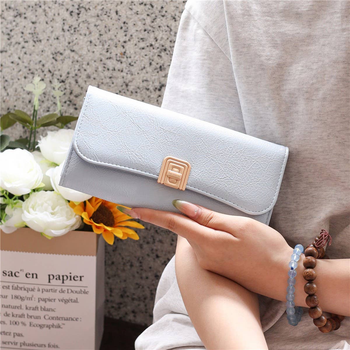 New Minimalist Large Long Wallet For Women_Cwab06252