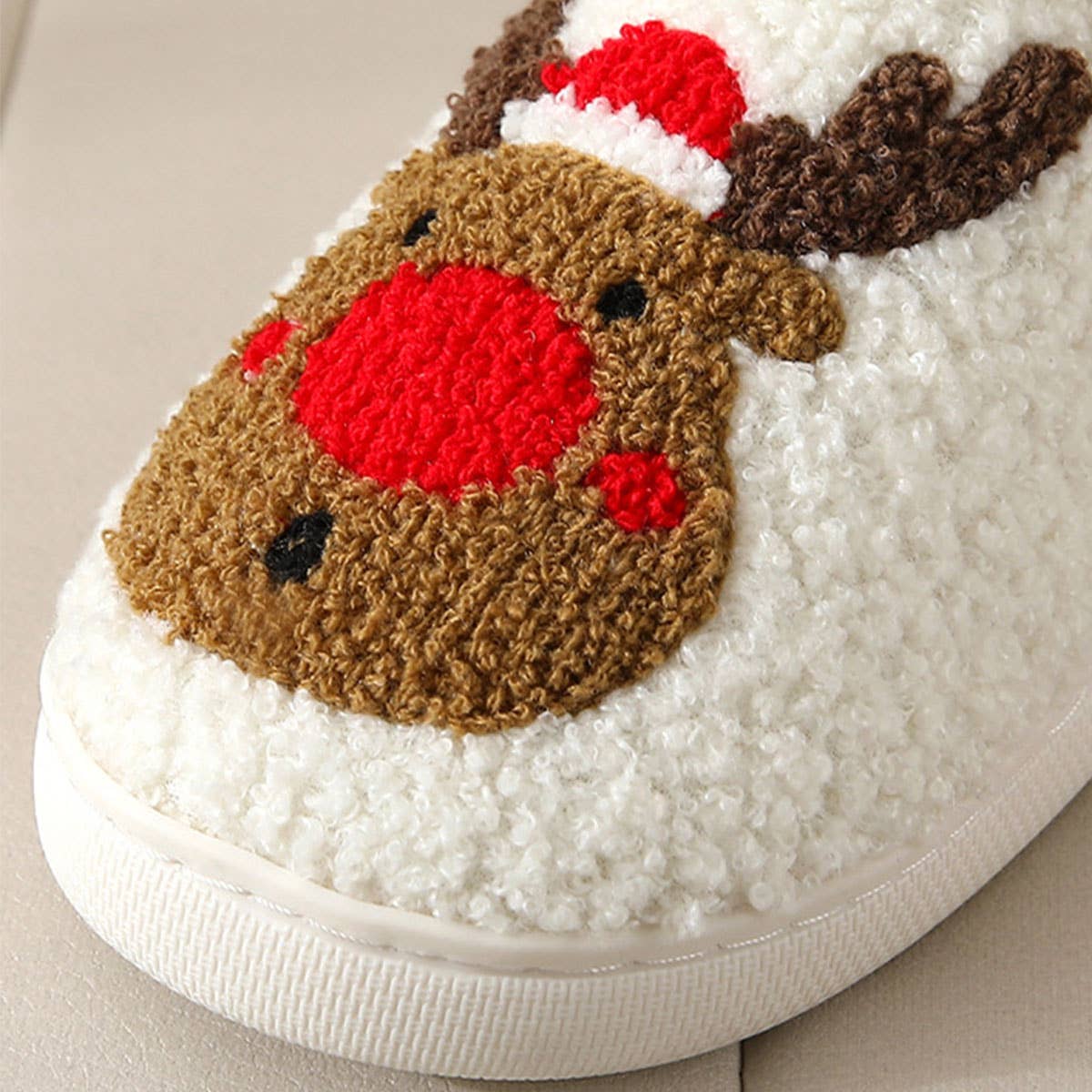 CHRISTMAS ELK NON SLIP COTTON SLIPPERS_CWSHS0275