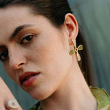 18K GOLD PLATED IRREGULAR COLOR STONE EARRINGS_CWAJE4990