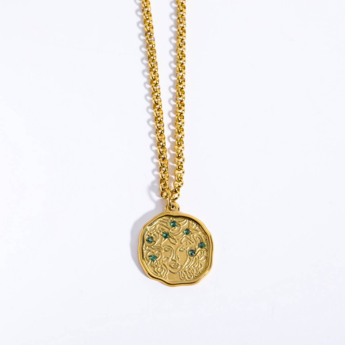 Vintage Creative Mythology Pendant Necklace_Cwmm3788