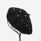 FIVE POINTED STAR HOT DIAMOND FASHION BERET_CWAH1930