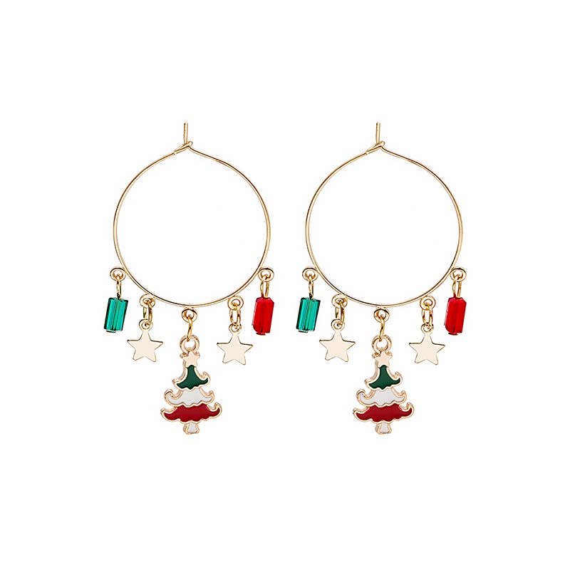 CHRISTMAS EXAGGERATED PERSONALITY EARRINGS_CWAJE1863